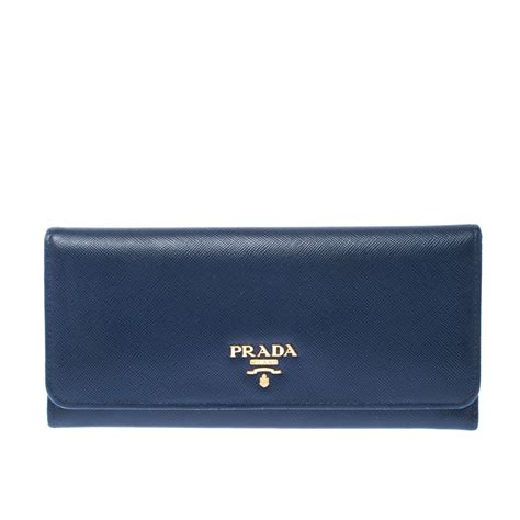 prada light blue logo wallet|prada billfold wallet.